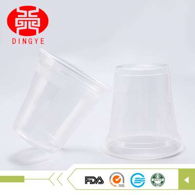 Food grade clear all size clear plastic disposable cup with raw material