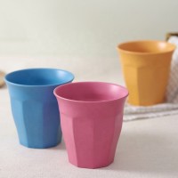 Eco-friendly bio custom printed bamboo fiber octagon cup manufacturer