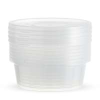 FREE SAMPLE  Clear Plastic 2oz Plastic Disposable Portion Souffle Cup with Lids, 2 Ounce