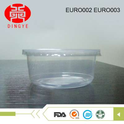 Good quality 350CC disposable plastic kimchi bowls with lid