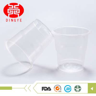 2017 PP 100ml one time plastic set chinese tea cup with good quality