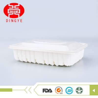 Blister white rectangle disposable plastic containers and lids for refrigeration