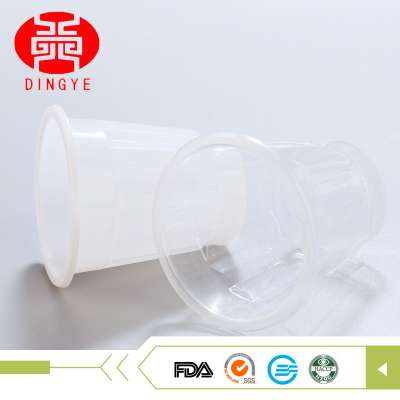 2017 new transparent 80ml multipurpose wholesale plastic tea cups and saucers bulk for sale