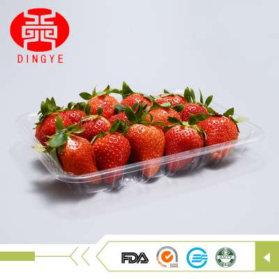 Blister APET supermarket fruit strawberry tray with 100% original material