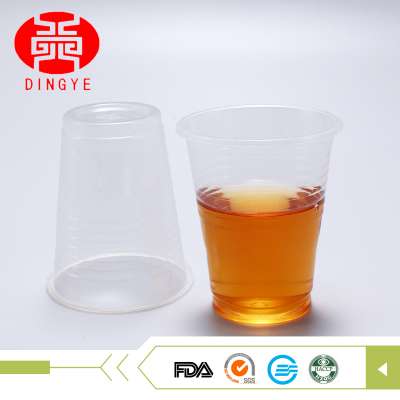 Manufacturer custom clear safe dispoable packing pp cup with flat dome lids