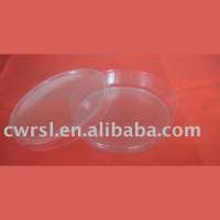 Restaurant hotel wholesale food tray clear packaging round plastic box with lid