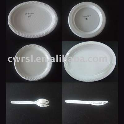 Cheap party dishes different size plastic one time use plates for hot sale