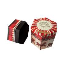 FREE SAMPLE  Creative Jewelry Gift Box Manufacturer - Customize Hexagonal Food Box for Nougat Wedding Candy Packaging